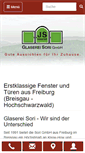 Mobile Screenshot of glaserei-sori.de