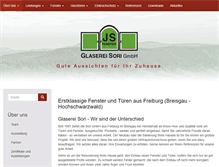 Tablet Screenshot of glaserei-sori.de